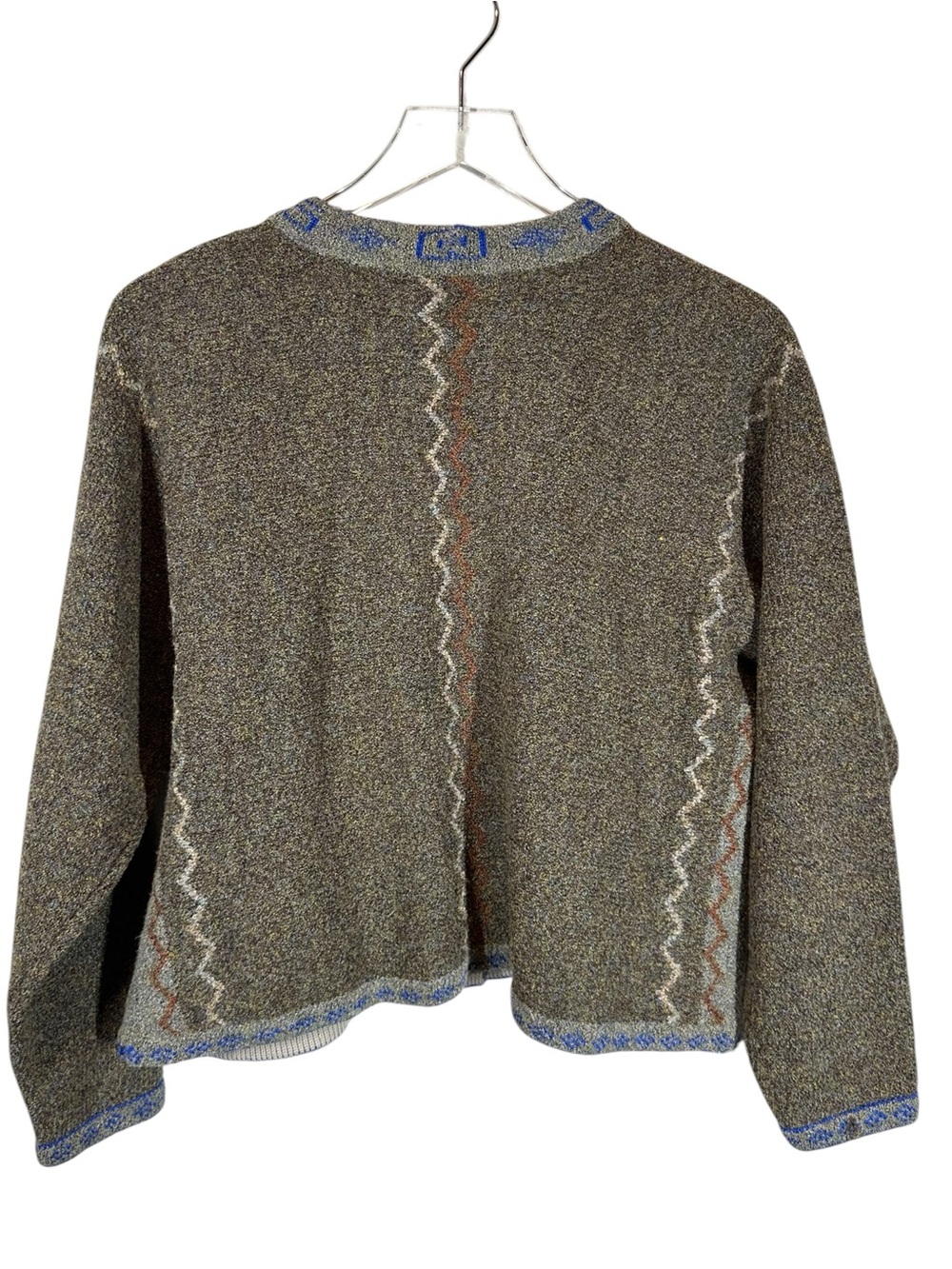 IVA KNIGHT Quality Handframed Knitwear from Scottland V-Neck Sweater Cardigan - Picture 6 of 8